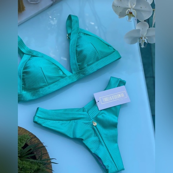 NEW! Seafom Green Brazilian Bikini Set - Picture 1 of 3